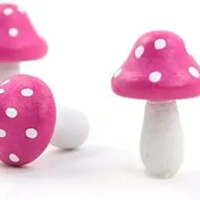 Micro Mini Fairy Garden Lilac Mushrooms