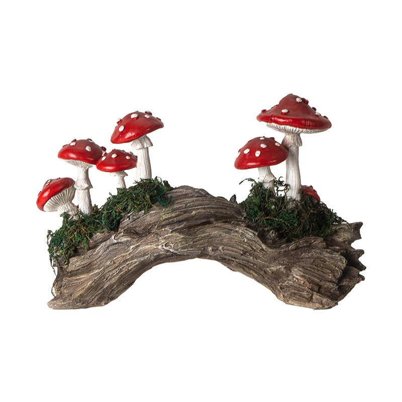 Toadstool Mushroom on Stump