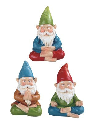 Yoga Gnomes, Fairy Garden Gnomes
