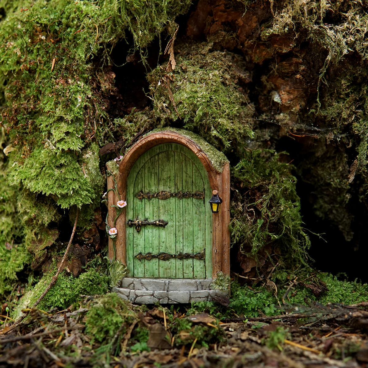 Mystical Green Fairy Door, Fairy Garden, Garden Door, Fairy Tree Door