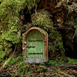 Mystical Green Fairy Door, Fairy Garden, Garden Door, Fairy Tree Door