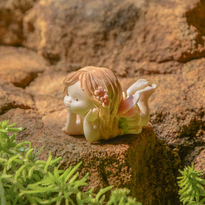 Little Fairy Daydreaming - Mini Fairy Garden World