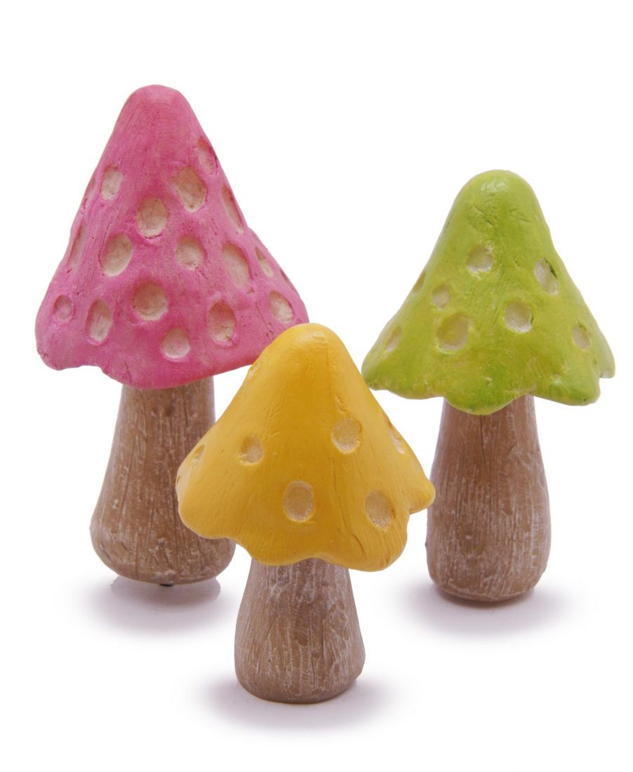 Glowing Mushrooms, Fairy Garden Mushrooms, Mini Mushrooms - Mini Fairy Garden World