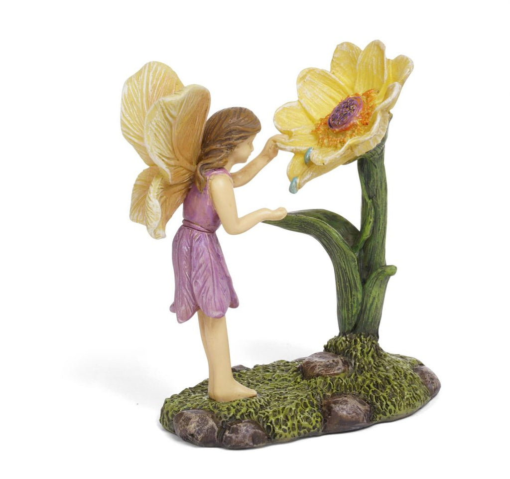 Morning Dew, Garden Fairy, Fairy With Flower - Mini Fairy Garden World