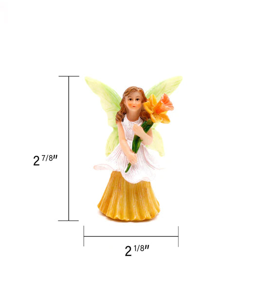Yellow Daffodil Fairy, Fairy Garden Daffodil Fairy