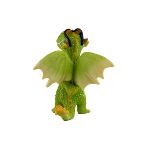 Rex the Green Dragon, Mini Dragon, Masked Dragon - Mini Fairy Garden World