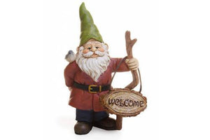 Welcome Gnome, Fairy Garden Gnome, Mini Gnome, Miniature Gnome - Mini Fairy Garden World