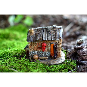 Mini Fairy Home With Light, Fairy Garden Rock House - Mini Fairy Garden World