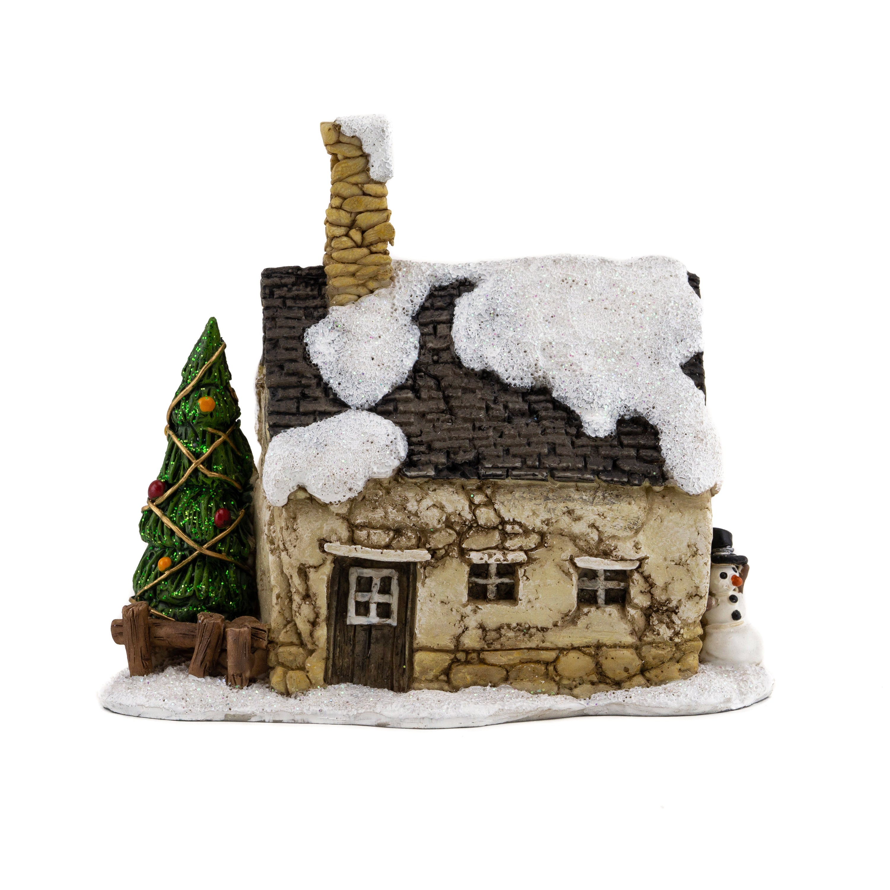 Mini Snowy Winter House - Mini Fairy Garden World
