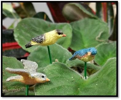 Birds In Flight, Mini Birds, Fairy Garden Birds - Mini Fairy Garden World