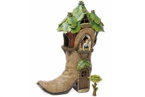 Boot House, Fairy Garden House, Mini Boot House, Mini Boot Cottage - Mini Fairy Garden World