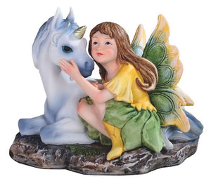 Fairy With Unicorn - Mini Fairy Garden World