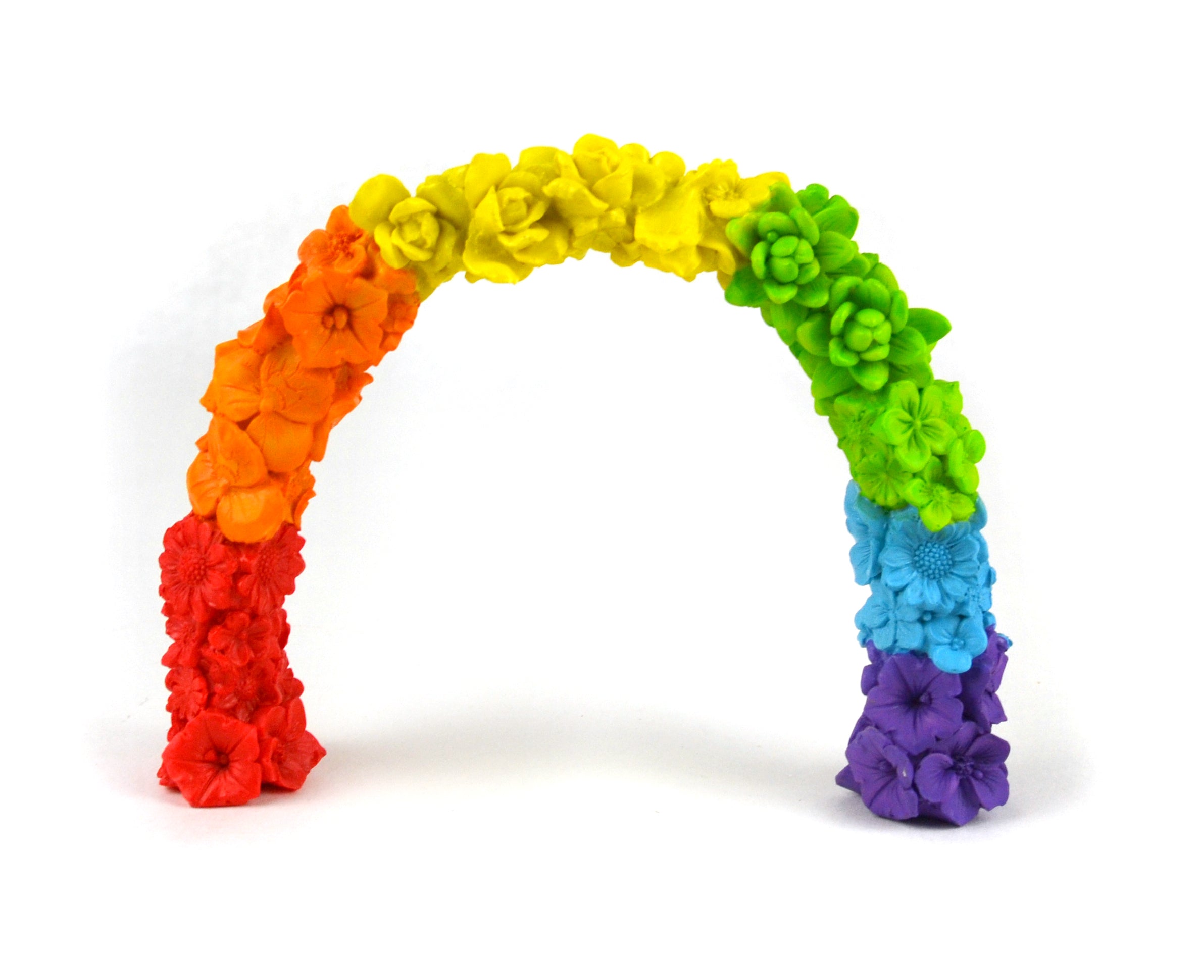 Rainbow Flower Arch, Mini Pride Arch - Mini Fairy Garden World