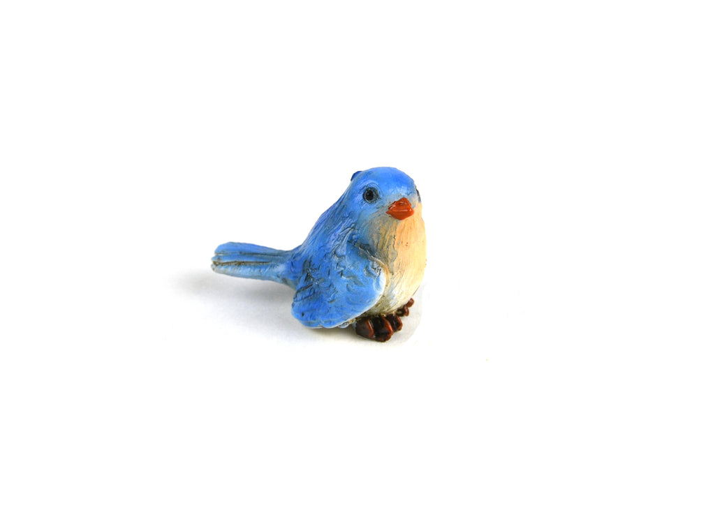 Fairy Garden Blue Bird, Miniature Bird - Mini Fairy Garden World