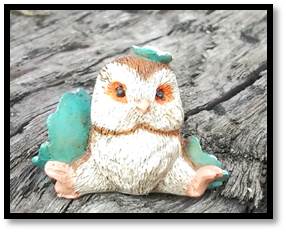 Mini Owl, Fairy Garden Owl, Miniature Owl, Owl In Egg - Mini Fairy Garden World