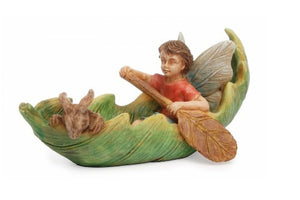 Canoeing With Friends, Fairy Canoe, Mini Canoe, Miniature Boat - Mini Fairy Garden World