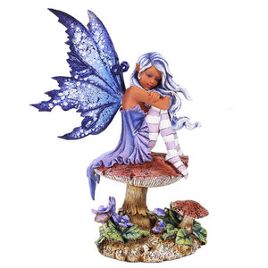 Amy Brown Violet Fairy - Mini Fairy Garden World