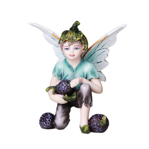 Fairy Noah, Boy Fairy, Blue Fairy, Forest Fairy - Mini Fairy Garden World