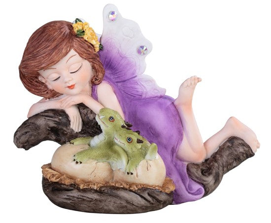 Fairy With Dragon Hatchlings - Mini Fairy Garden World