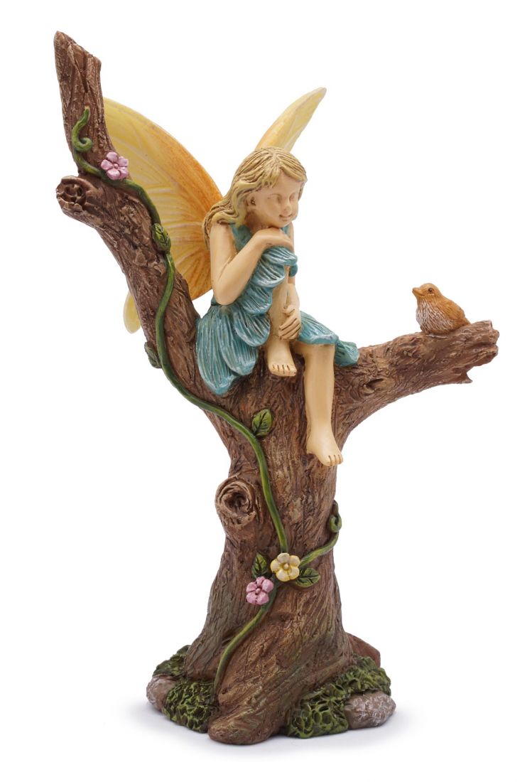 Sitting Pretty, Fairy Garden Fairy, Mini Fairy, Miniature Sitting Fairy - Mini Fairy Garden World