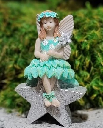 Fairy Bexley Caught A Star, Fairy Garden Fairy, Miniature Fairy - Mini Fairy Garden World