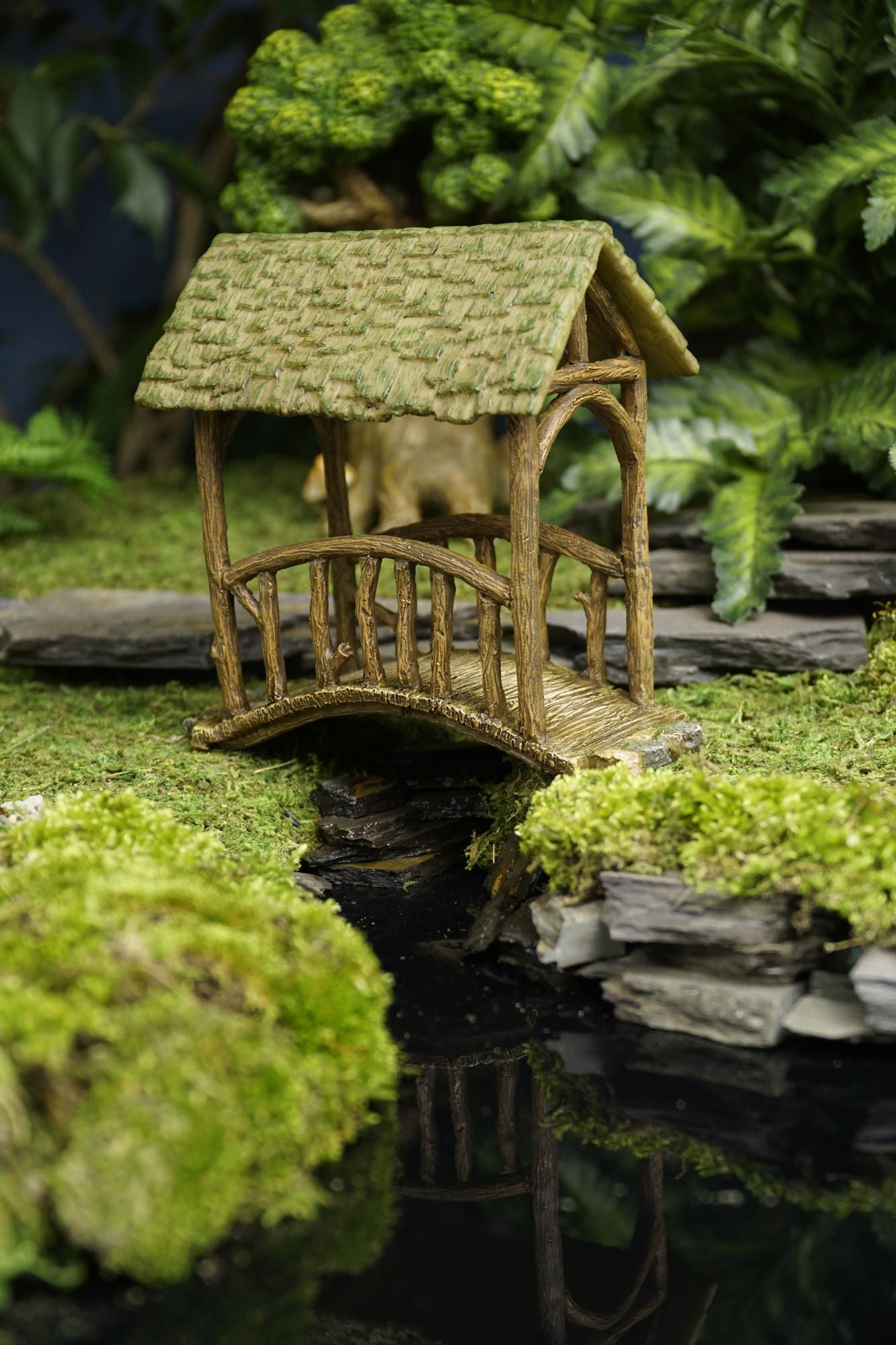 Old Covered Bridge, Fairy Garden Bridge, Mini Bridge, Miniature Bridge - Mini Fairy Garden World