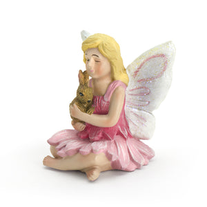 Maddy Fairie With Bunny, Fairy Garden Fairy With Chick