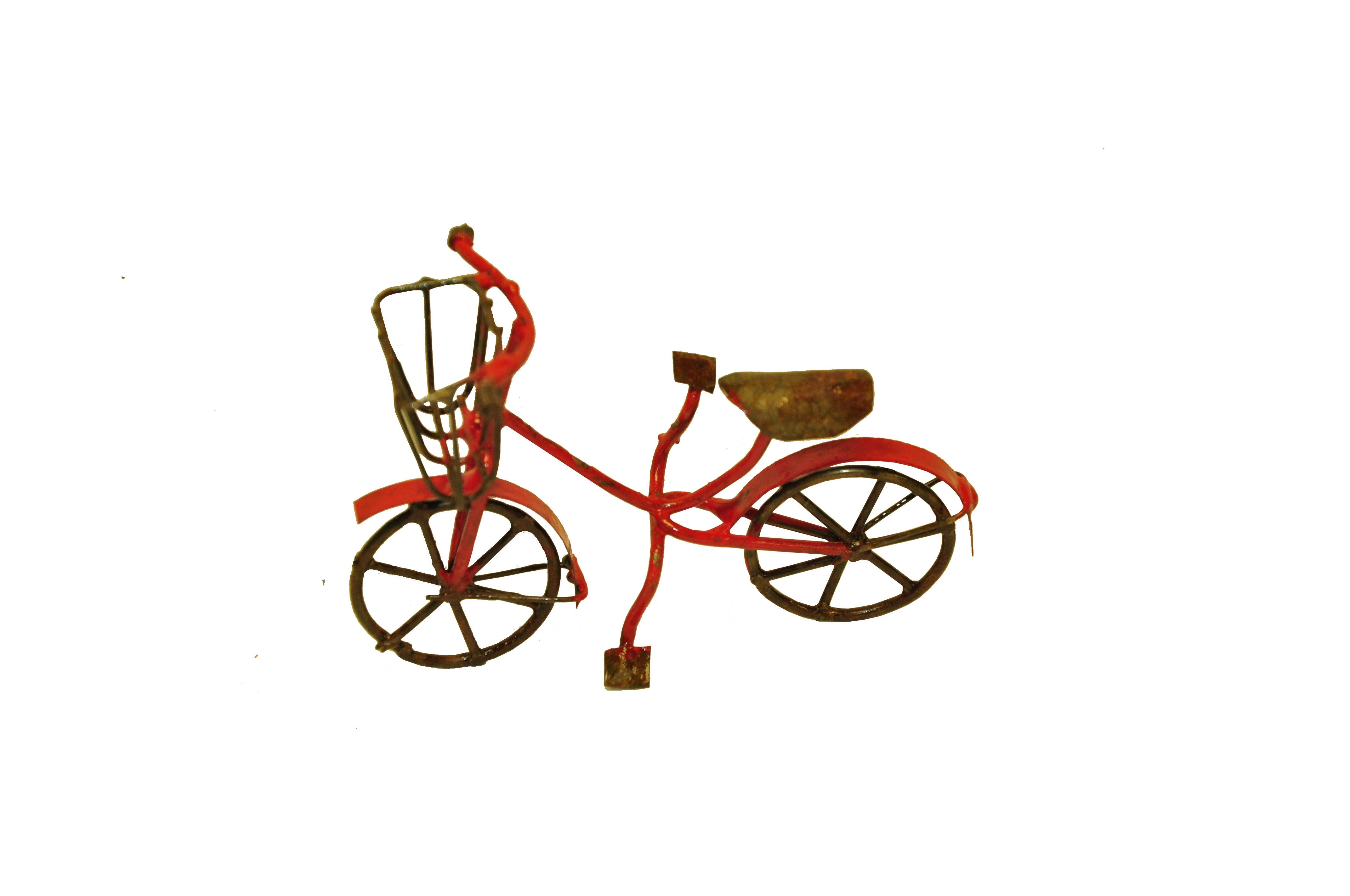Fairy Garden Miniature Bicycle - Red - Mini Fairy Garden World