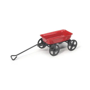Fairy Garden Miniature Wagon - Red