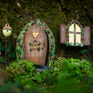 Arched Fairy Door, Opening Fairy Door, Lighted Fairy Door - Mini Fairy Garden World
