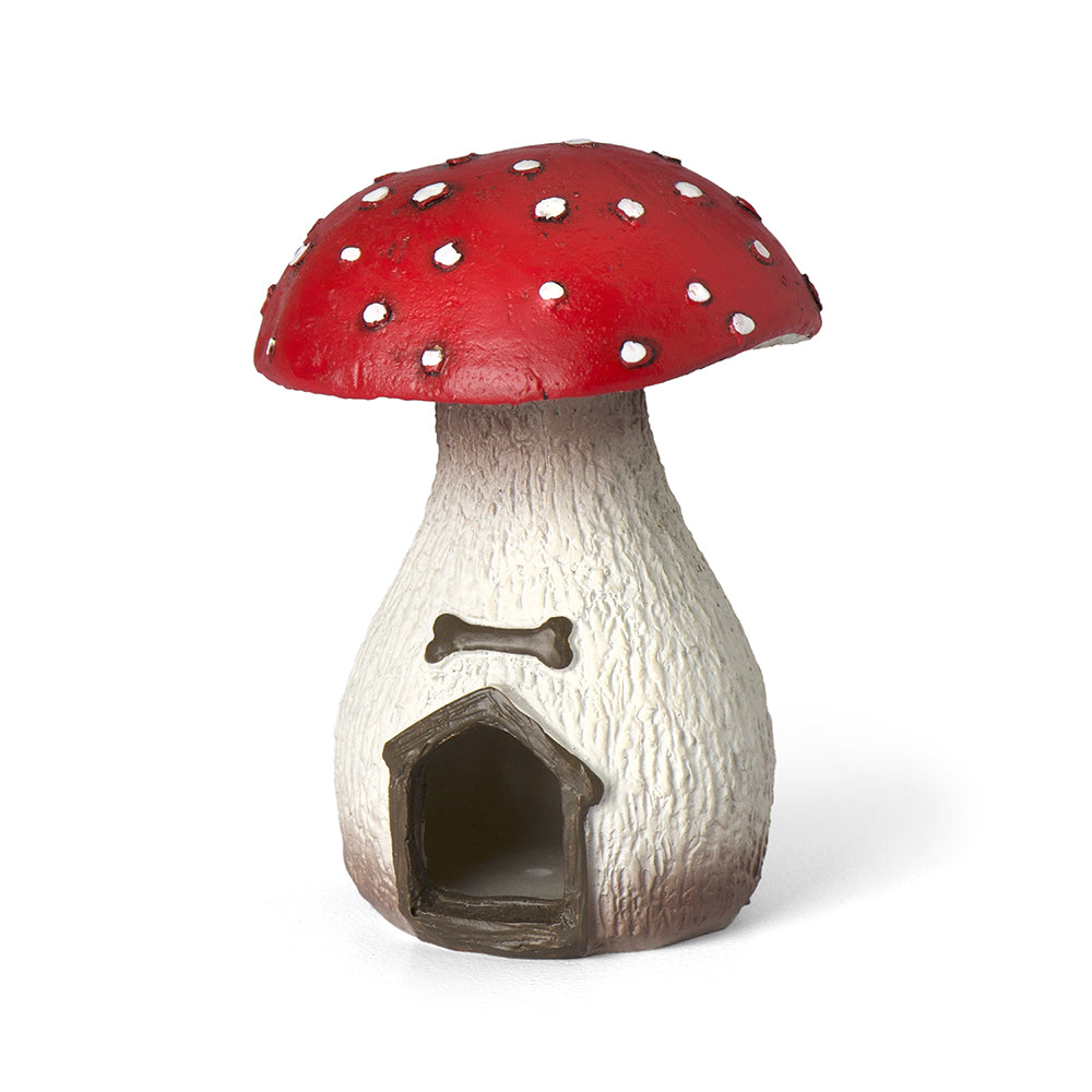 Mini Fairy Garden Mushroom Dog House, Mini Doghouse Fairy Garden Dog House - Mini Fairy Garden World