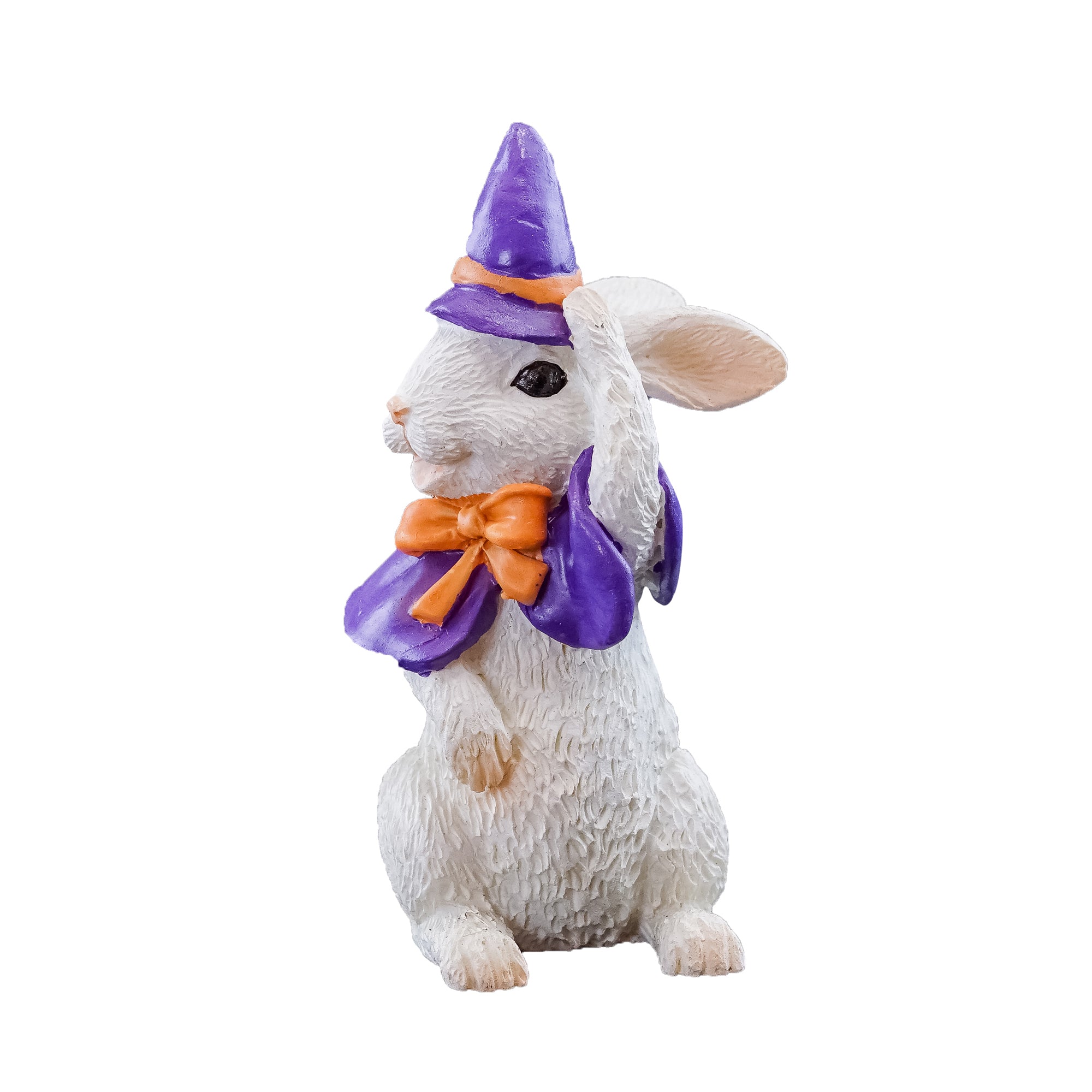 Halloween Bunny In Witch Costume - Mini Fairy Garden World