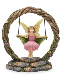 Fairy Queen, Swinging Fairy - Mini Fairy Garden World