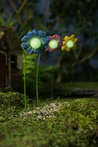 Glowing Flowers, Fairy Garden Flowers, Mini Flowers, Flowers On Picks - Mini Fairy Garden World