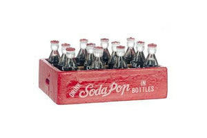 Mini Cola Case & Bottles, Dollhouse Cola, Fairy Garden Cola - Mini Fairy Garden World