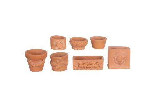 Mini Garden Pots, Fairy Garden Pots, Dollhouse Pots - Mini Fairy Garden World