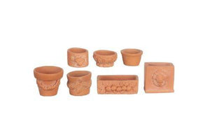 Mini Garden Pots, Fairy Garden Pots, Dollhouse Pots - Mini Fairy Garden World