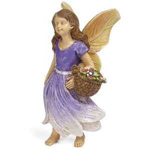 Fairy Gathering Flowers, Fairy Garden Fairy - Mini Fairy Garden World
