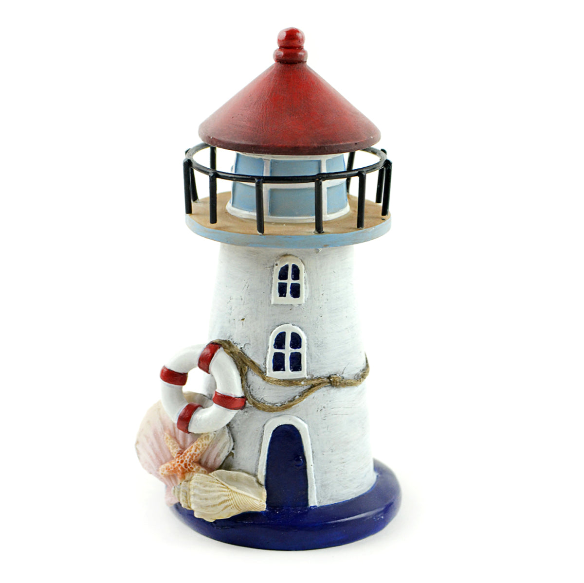 Nautical Lighthouse with Seashells, Miniature Lighthouse, Fairy Garden Light House - Mini Fairy Garden World