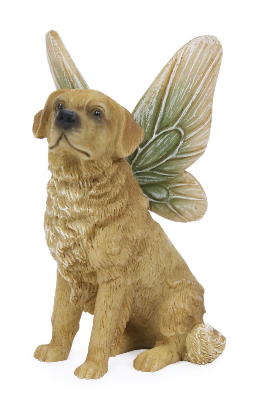 Golden Retriever Fairy Dog, Mini Fairy Dog, Miniature Fairy Dog - Mini Fairy Garden World
