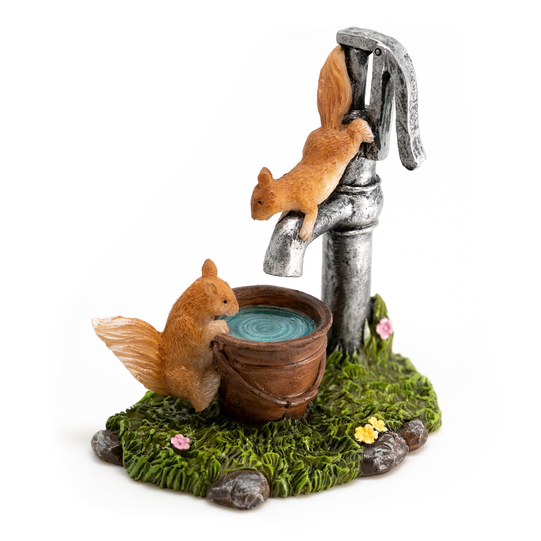 Mini Curious Squirrels, Fairy Garden Squirrels - Mini Fairy Garden World