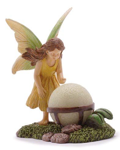 Glowing Orb Fairy, Fairy Gazing Ball - Mini Fairy Garden World