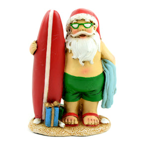 Surf Board Santa, Mini Surfing Santa - Mini Fairy Garden World