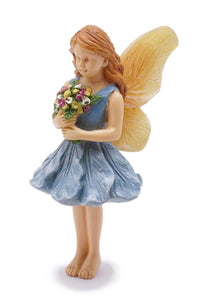 Gathering Blossoms, Fairy Garden Fairy, Mini Fairy, Glow Fairy - Mini Fairy Garden World