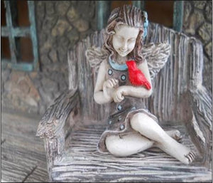 April - Fairy Only, Mini Fairy, Miniature Fairy, Fairy Garden Fairy - Mini Fairy Garden World