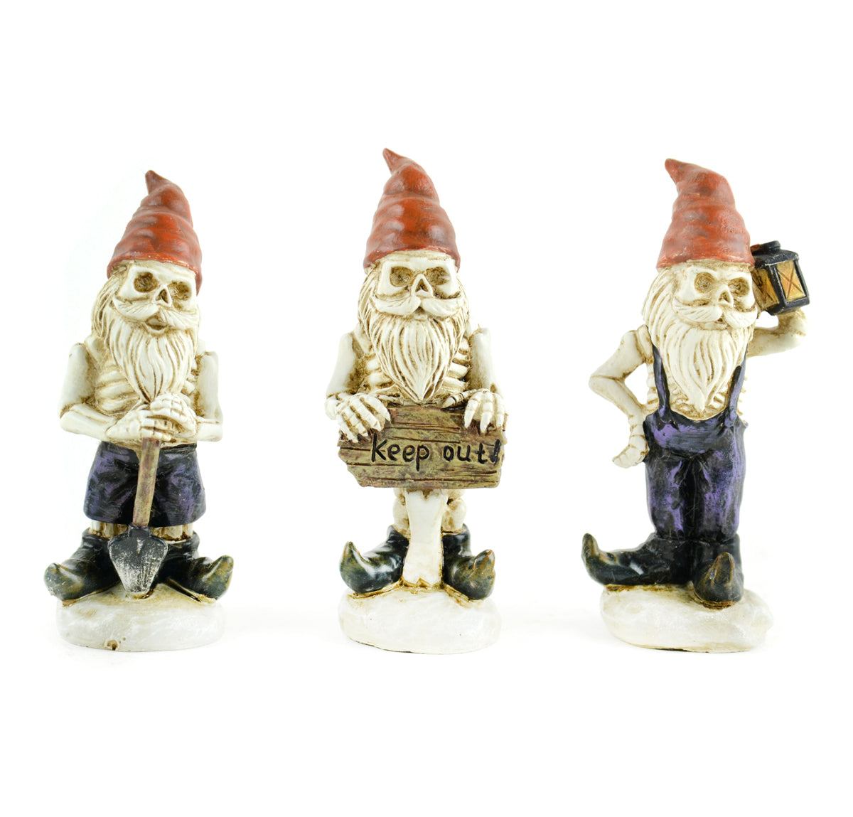 Skeleton Gnomes, Mini Halloween Gnomes - Mini Fairy Garden World