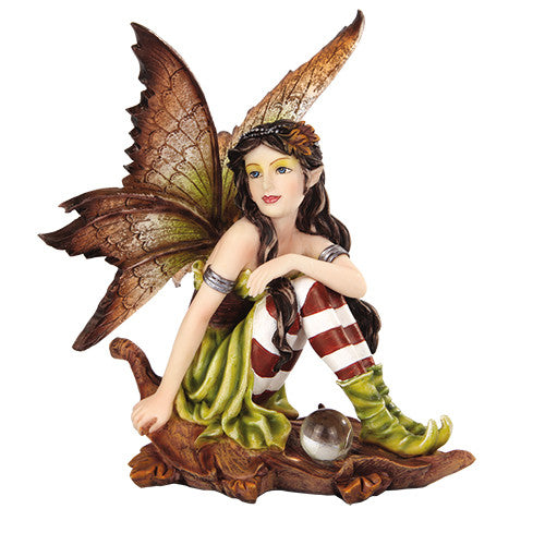 Fairy Kylo, Fairy Garden Fairy, Sitting Fairy, Woodland Fairy - Mini Fairy Garden World