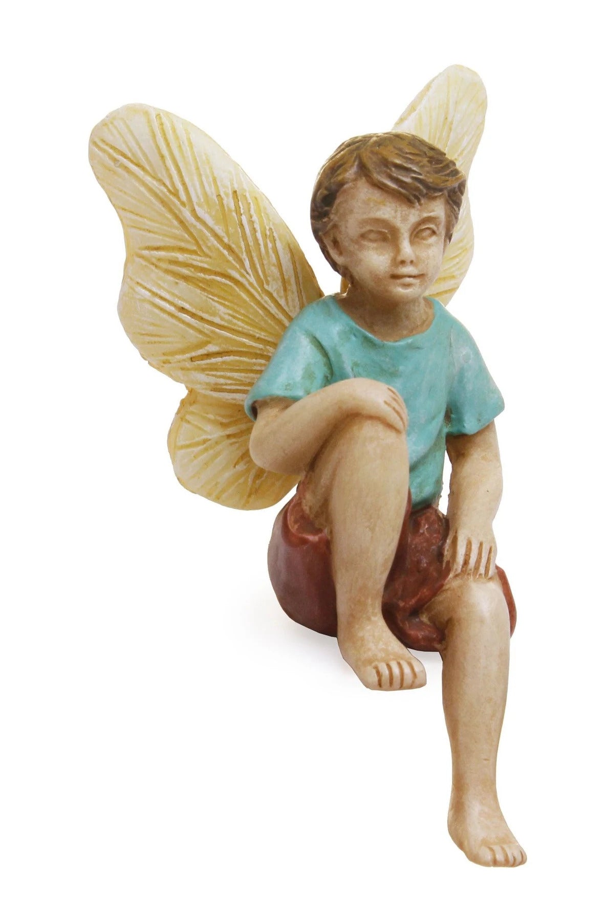 Sitting Fairy Boy, Mini Boy Fairy - Mini Fairy Garden World