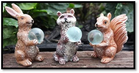 Mini Wildlife Gazing Balls, Animal Gazing Balls, Fairy Garden Gazing Balls - Mini Fairy Garden World