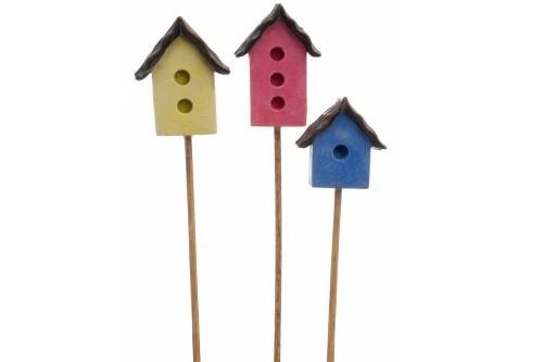 Festive Birdhouses, Fairy Garden Birdhouses, Mini Birdhouse, Miniature Birdhouse - Mini Fairy Garden World